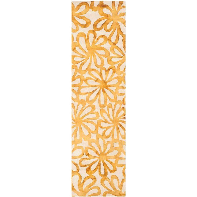 Dip Dye DDY527 Hand Tufted Runner Rug - Beige/Gold - 2'3"x10' - Safavieh.