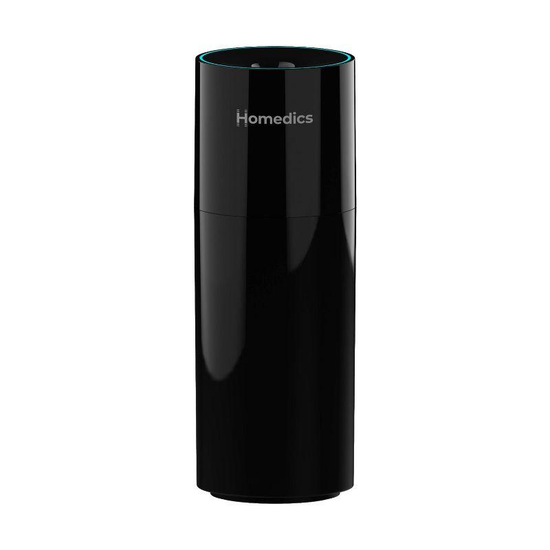 HoMedics Portable Ultrasonic Humidifier Black: Travel & Personal Cool Mist for Small Rooms, USB & Battery Powered, No Filter Needed