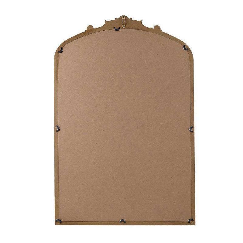 Lilbeth Beaded Arch Wall Decor Mirror Gold - Madison Park: Vintage-Inspired, Resin Details, MDF Frame