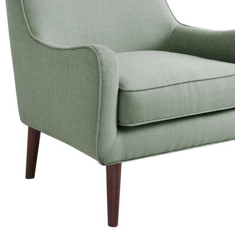 Liam Seafoam Mid-Century Accent Chair with Espresso Wooden Legs