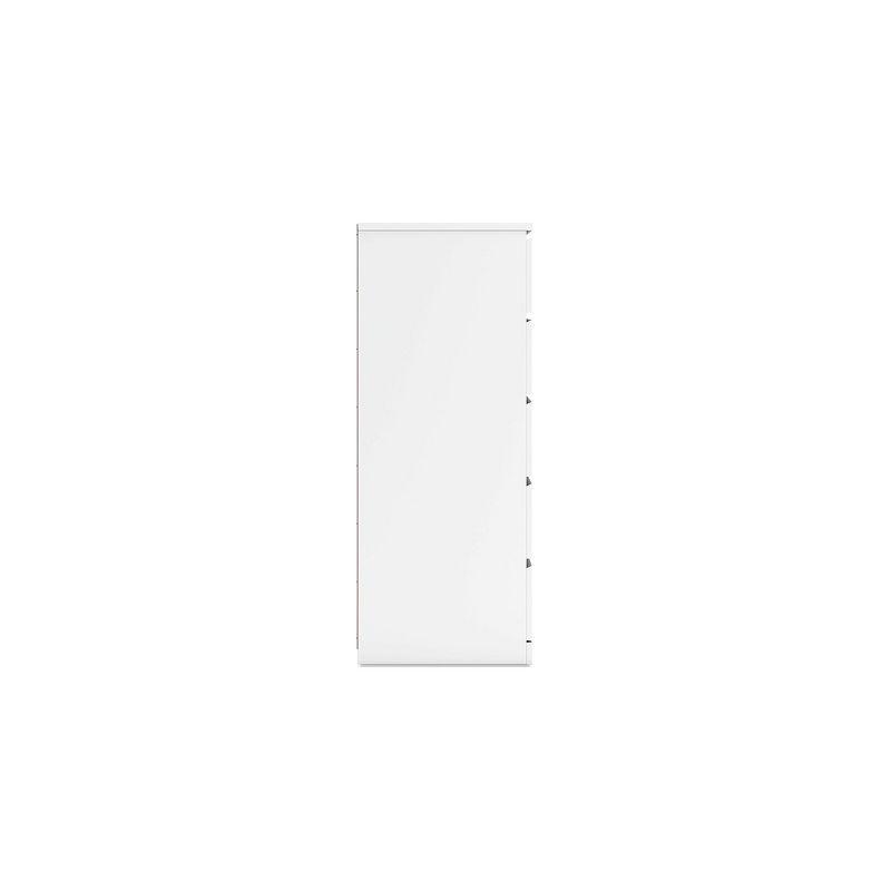 Signature Design by Ashley Onita Modern 5 Drawer Tall Dresser, White