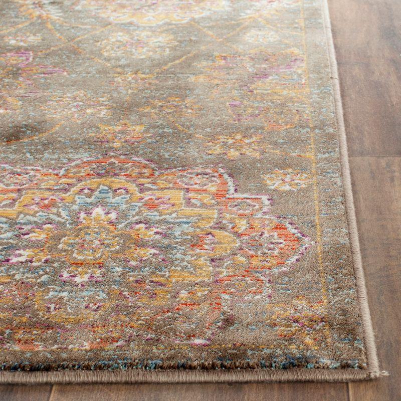 Sevilla 47" Gray Rectangular Viscose Area Rug