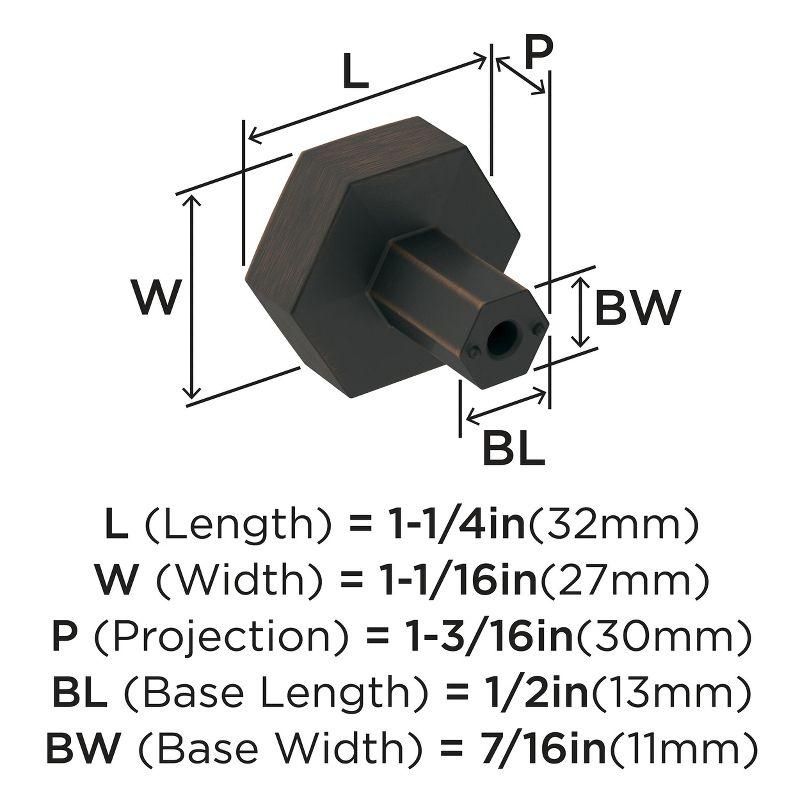 Caliber 1 1/4" Diameter Geometric Knob