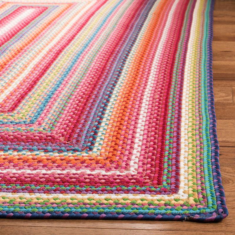 Multi-Color Braided Handmade Reversible Synthetic Area Rug 2' x 3'