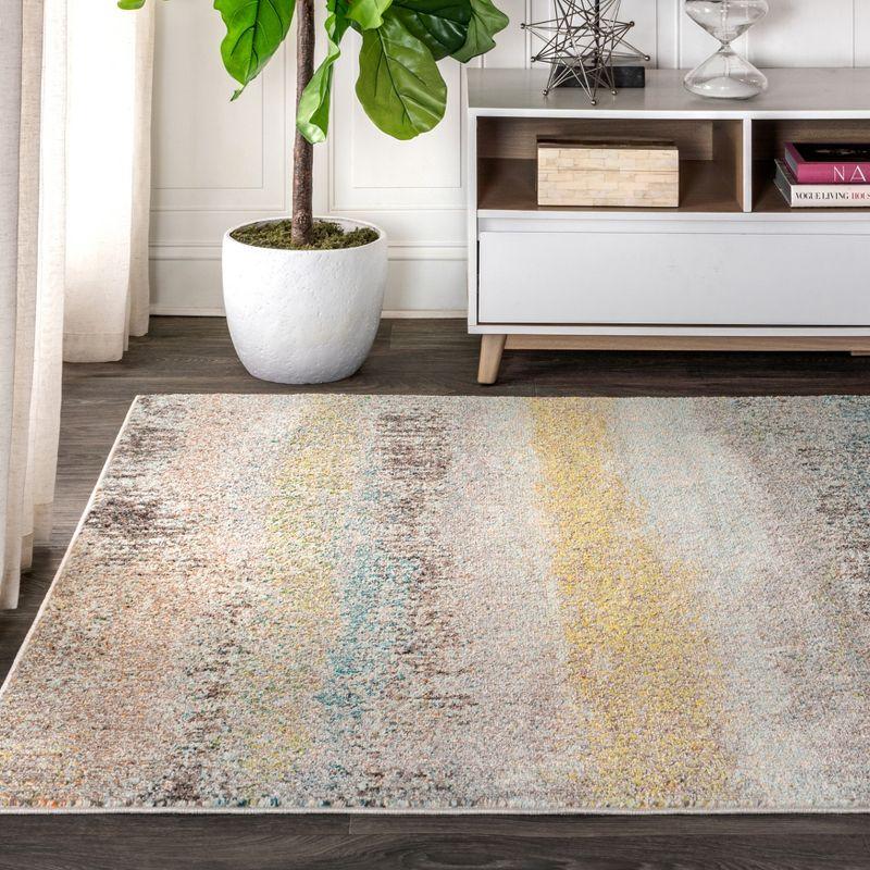 Contemporary POP Modern Abstract Vintage Area Rug - JONATHAN Y