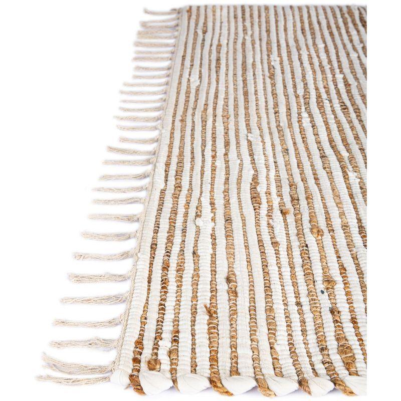 Unique Loom 7' 1 x 10' 0 Chindi Jute Rectangle Area Rug