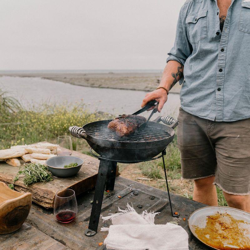 Barebones Black All-In-One cast iron grill