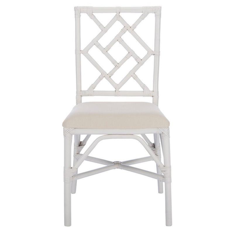 Bhumi Accent Chair W/ Cushion (Set of 2) - ACH6509 - White/White - Safavieh