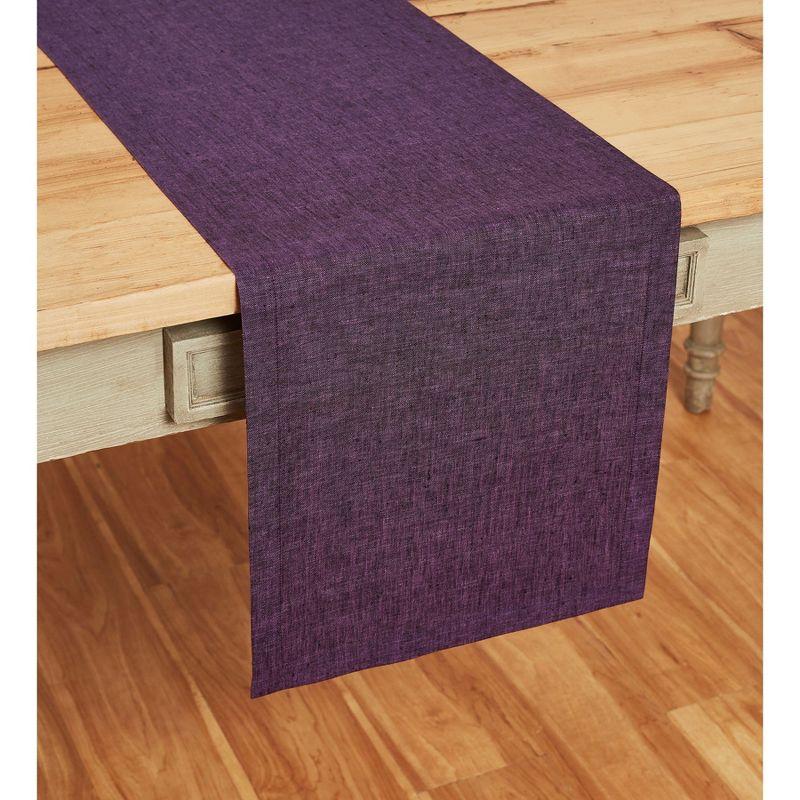 Grape Linen Table Runner 14 x 108 Inch