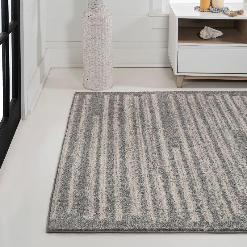 Khalil Modern Berber Stripe Indoor Area Rug - JONATHAN Y