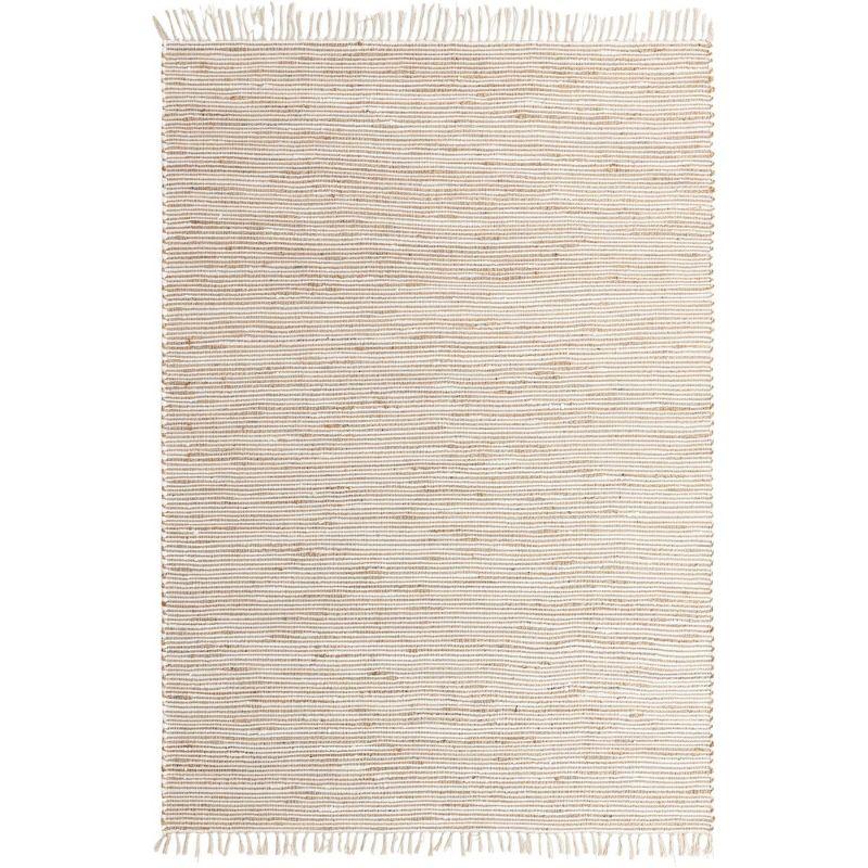 Handmade Beige and Ivory Braided Jute Area Rug