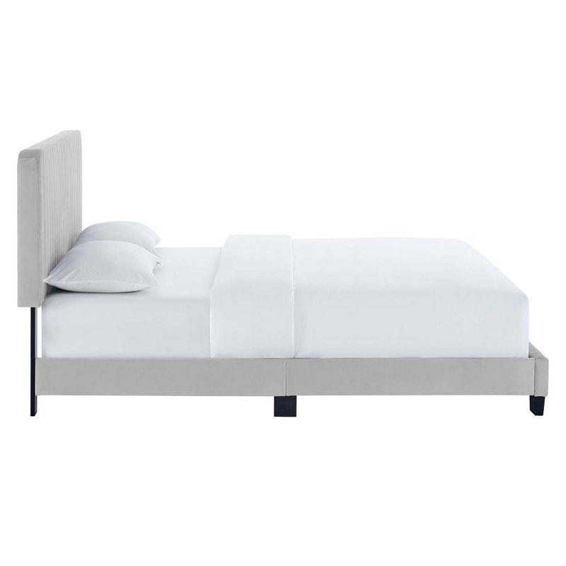 Modway Celine Channel Tufted Performance Velvet Twin Platform Bed