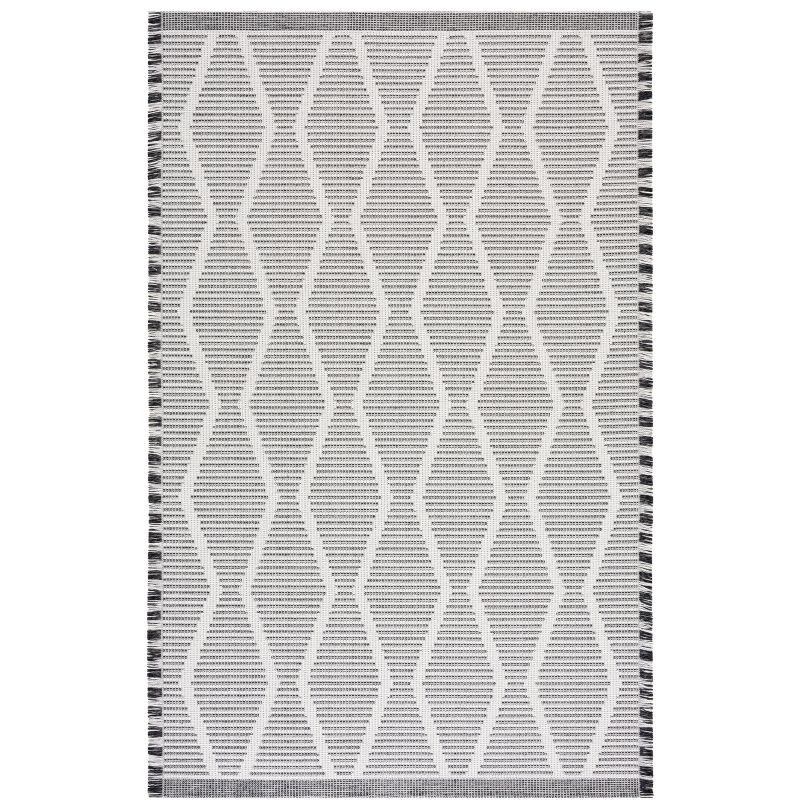 Augustine Ivory Nomadic 4' x 6' Boho-Mod Synthetic Area Rug