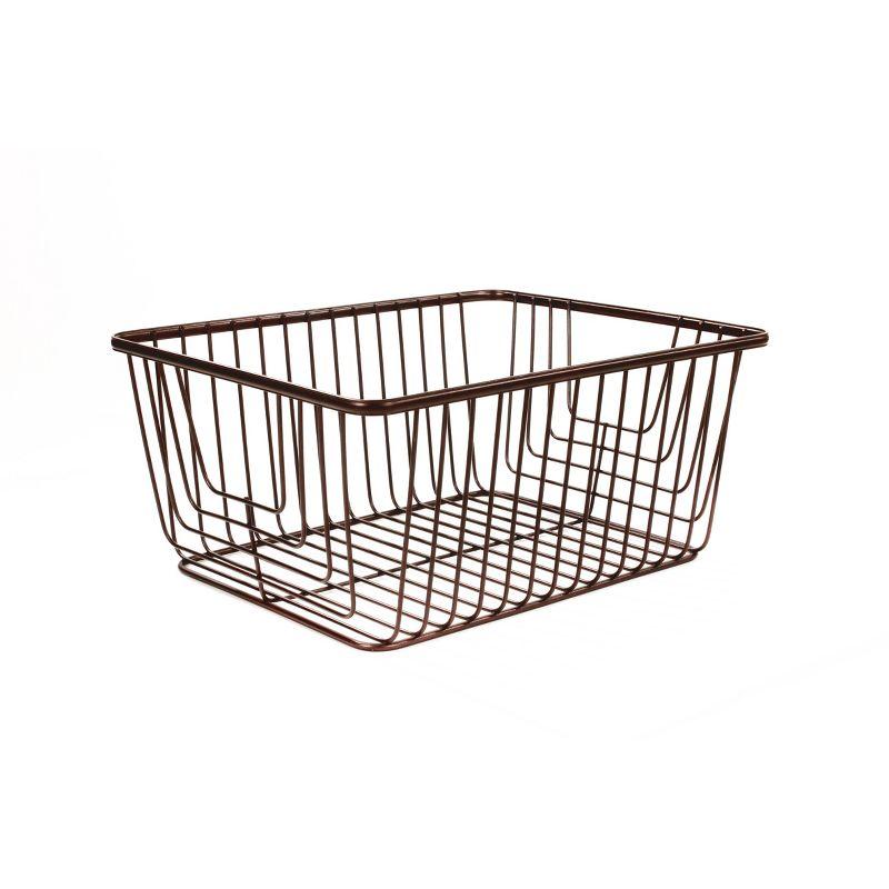 Ashley Large Bronze Steel Wire Basket