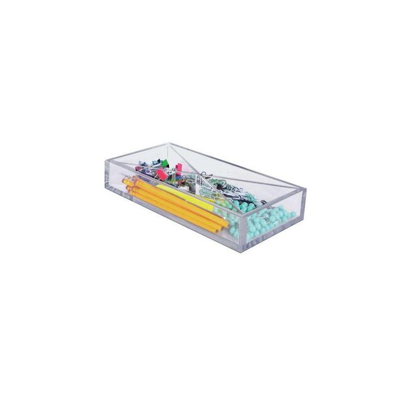 Azar Displays Large Tray Four Compartment Desk Organizer
