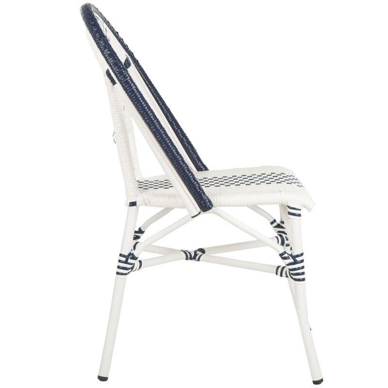 Zoya Chair (Set Of 2) - Indoor/Outdoor - PAT4037 - Blue/White - Safavieh
