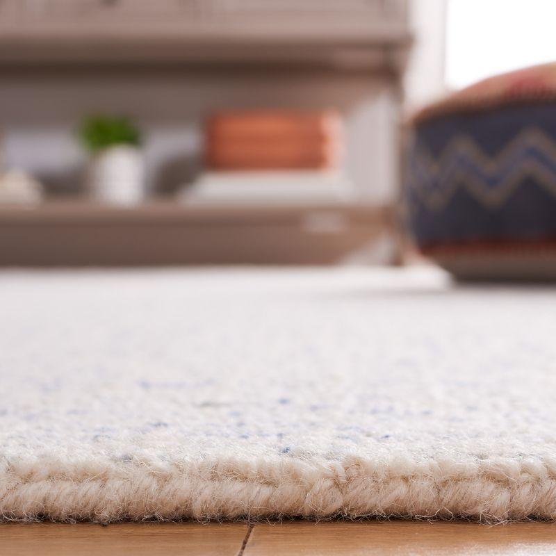Abstract ABT480 Handmade Indoor Area Rug - Blue/Ivory - 4'x6' - Safavieh