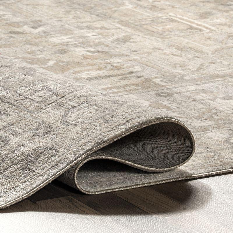 Nuloom Harriet Medallion 4x6 Indoor Area Rug for Living Room Bedroom Dining Room Kitchen, Neutral/Beige