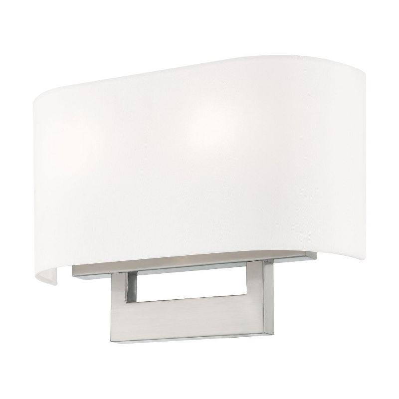 Livex Lighting Hayworth 2 - Light Wall Light in  Brushed Nickel