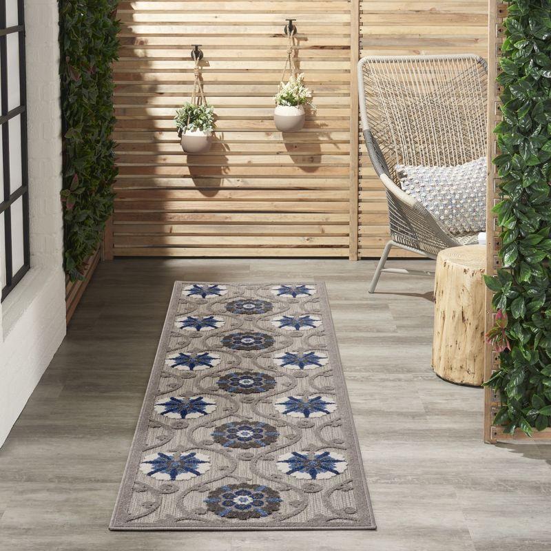 Nourison Aloha Contemporary Floral Outdoor Area Rug