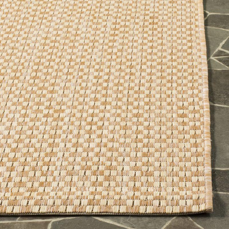 Courtyard CY8653 Power Loomed Indoor and Outdoor Area Rug - Natural/Cream - 9'x9' - Safavieh