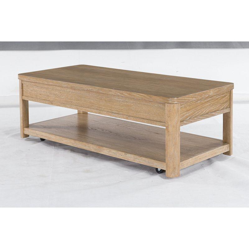 Signature Design by Ashley Rencott Two Drawer Coffee Table, Light Brown