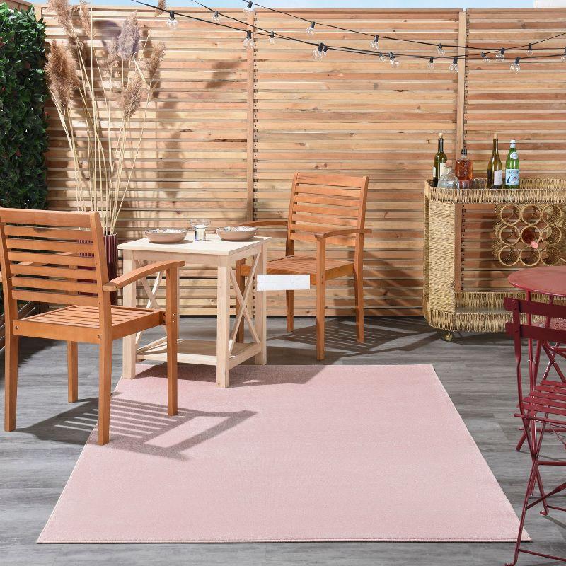 Nourison Essentials 5' x 7' Pink Indoor/Outdoor Rug