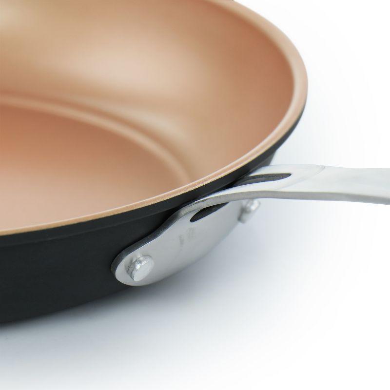 Chestnut Copper Nonstick Carbon Steel Frying Pan Set