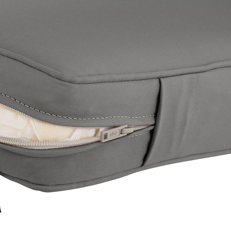 Classic Accessories 25"x22" Montlake Water Resistant Patio Lounge Back Cushion: FadeSafe, Zippered