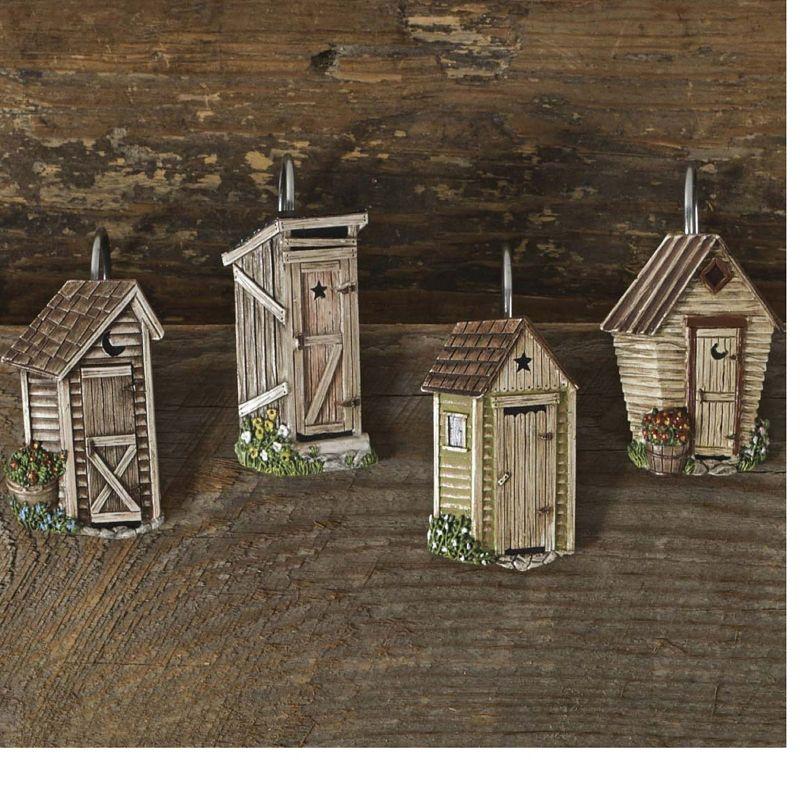 Park Designs Outhouse Shower Curtain Hooks