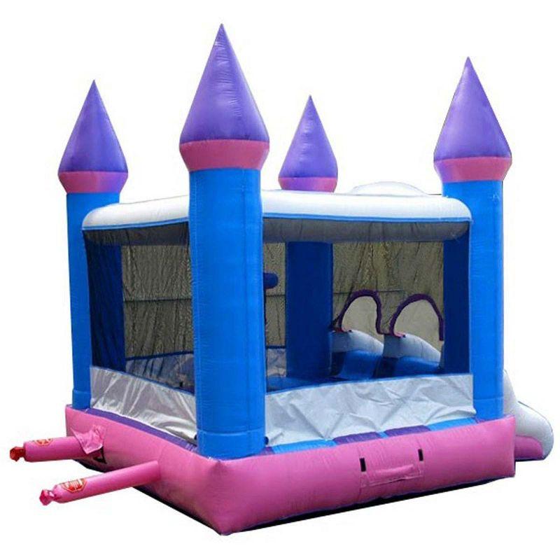 Pogo Bounce House Crossover Bounce House with Slide, Dual Slide with Blower