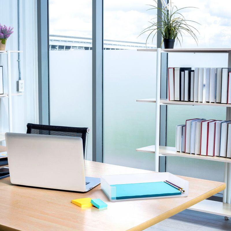 Sorbus 9.4" x 12.5" Plastic Paper Organizer - Stores mail, folders, printer paper, and more.