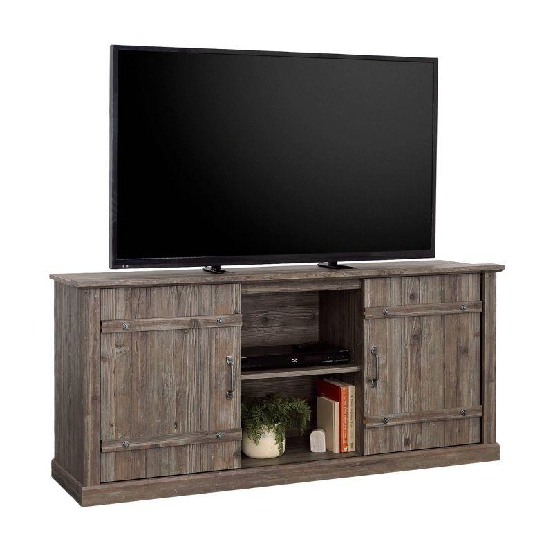 Sauder Entertainment TV Credenza for TVs up to 70" Pebble Pine