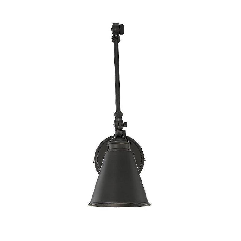 Savoy House Morland 1 - Light Swing Arm Lamp in  Matte Black