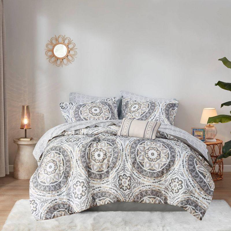 510 Design Estrin 9 PC Comforter Set with Cotton Bed Sheets
