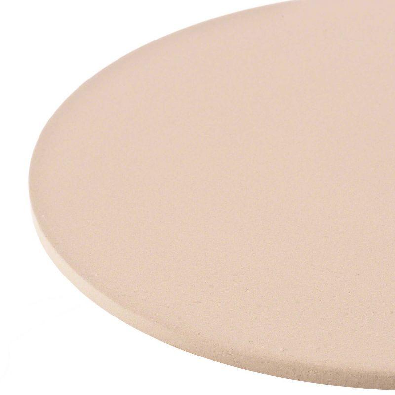 Beige 13" Round Ceramic Pizza Baking Stone