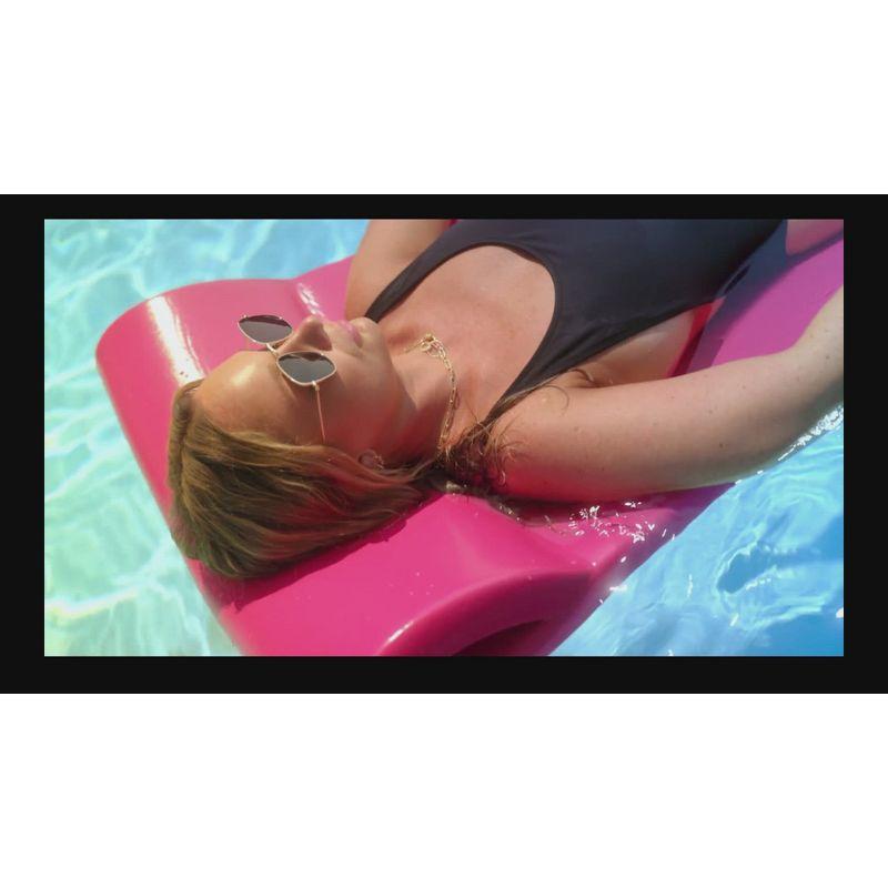 TRC Recreation Sunsation 1.75" Thick Foam Pool Float Lounger w/ Headrest for Lounging & Sunbathing in Swimming Pools, Beaches & Lakes, 70" x 26"