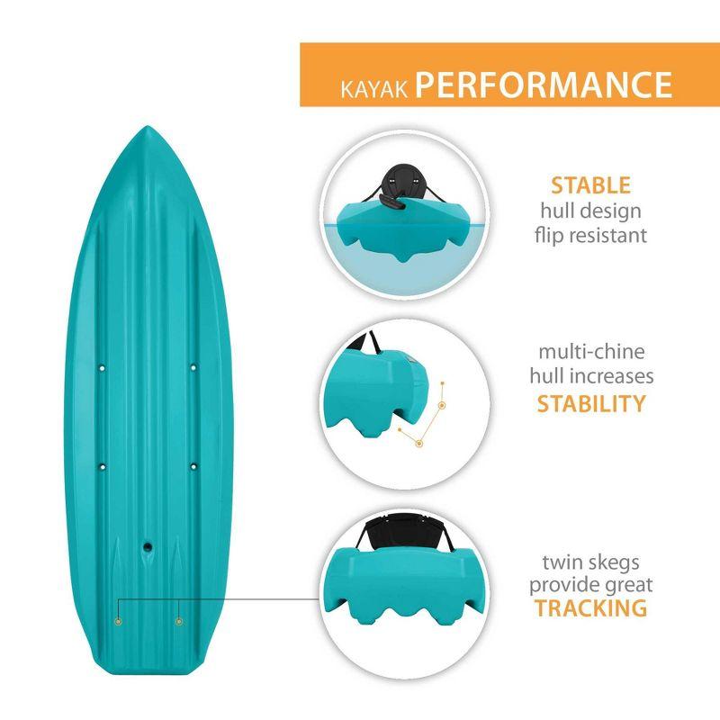 Lifetime Daylite 80 Sit-On-Top Kayak (Paddle Included) - Aqua - 90811