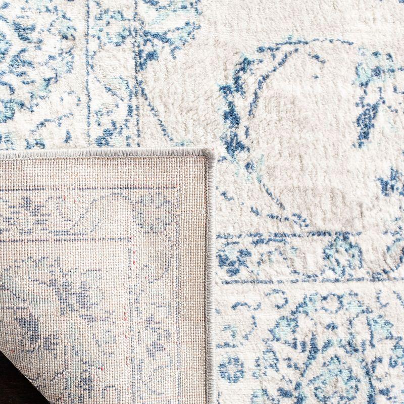 Brentwood BNT854 Power Loomed Indoor Area Rug - Light Grey/Blue - 8'x10' - Safavieh