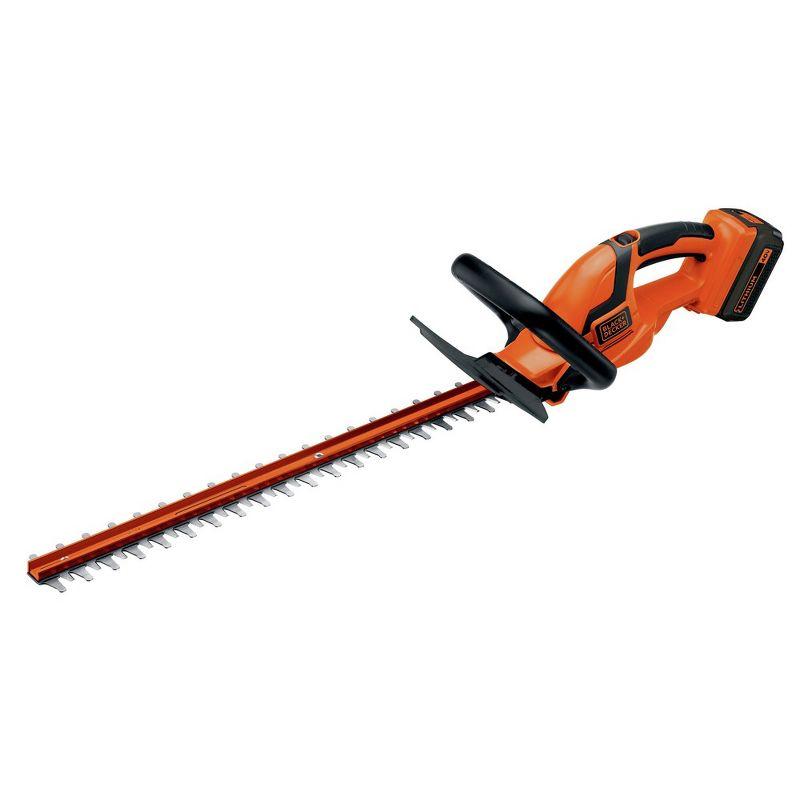 Black + Decker LHT2436 40V MAX Lithium-Ion Dual Action 24 in. Cordless Hedge Trimmer Kit