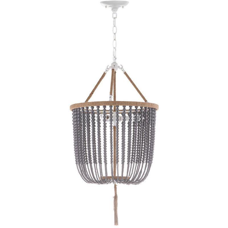 Angie Beads Pendant Lamp - LIT4476 - Grey - Safavieh