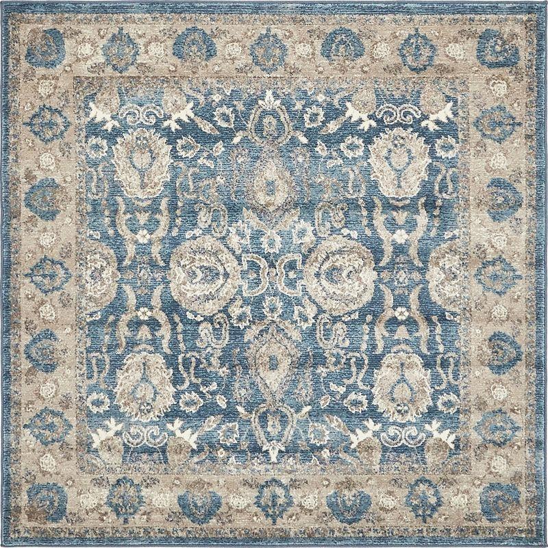 RugPal Linz Oriental Blue Area Rug