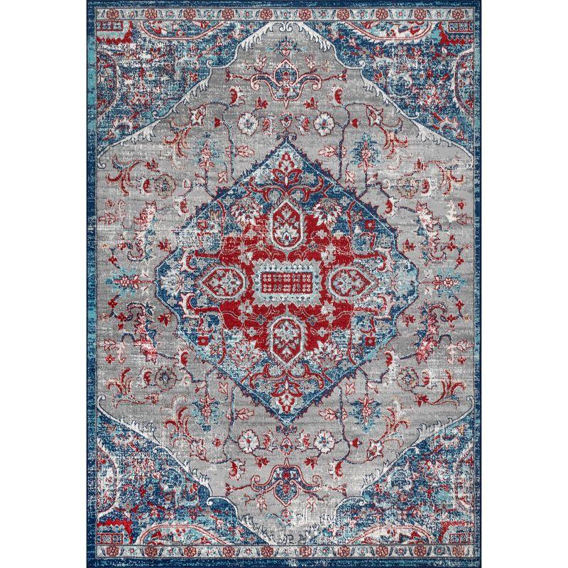 Modern Persian Vintage Medallion Runner Rug - JONATHAN Y