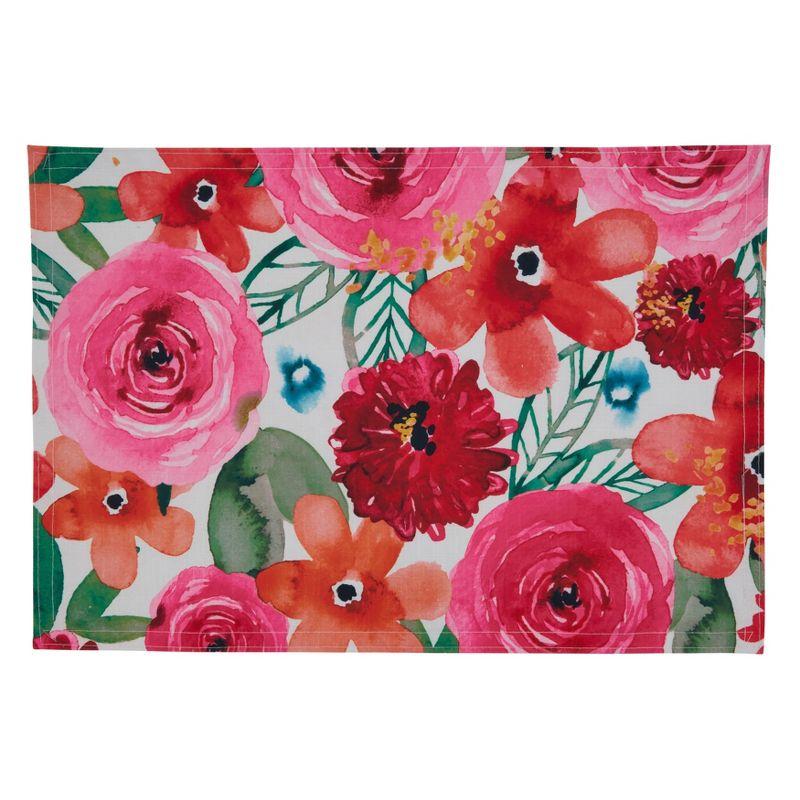 Saro Lifestyle Floral Design Table Mats