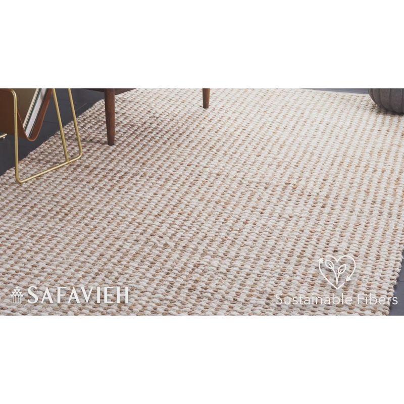 Natura NAT349 Flat Weave Indoor Area Rug - Beige/Ivory - 6'x6' - Safavieh