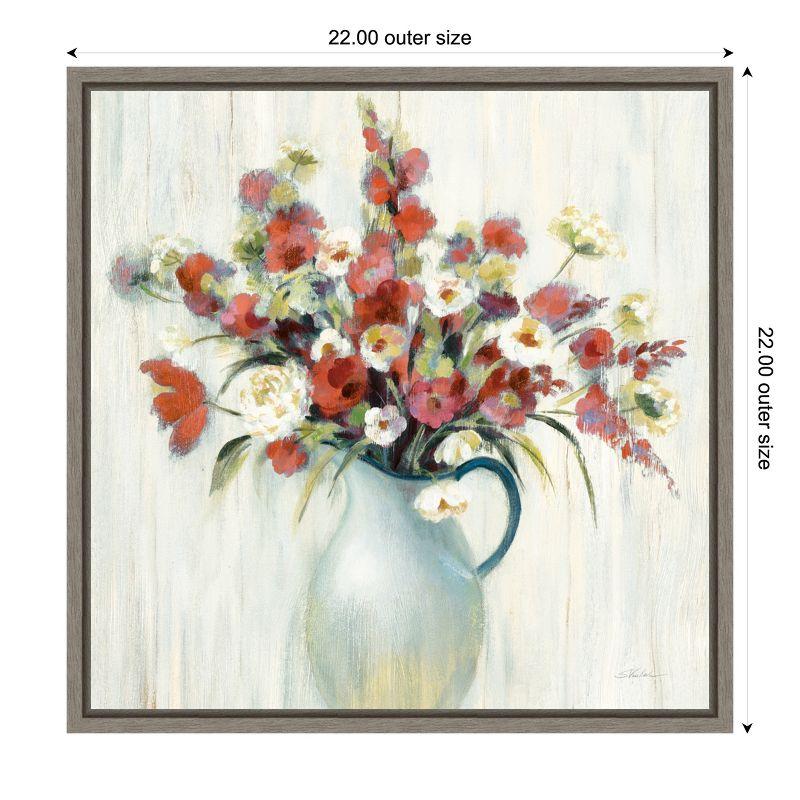 Amanti Art Coastal Bouquet Autumn by Silvia Vassileva Canvas Wall Art Print Framed 22 x 22-in.