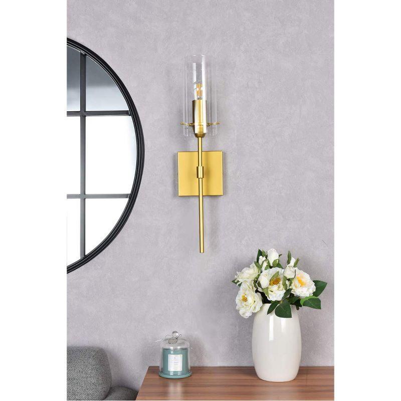 Elegant Lighting Elsreth 1 light brass wall sconce