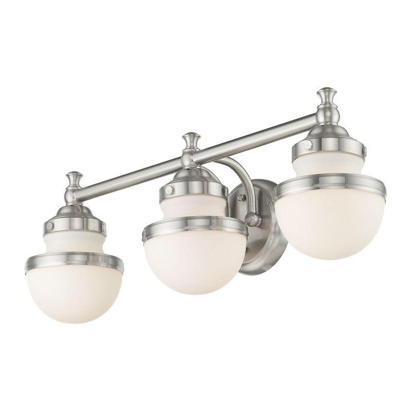 Livex Lighting Oldwick 3 - Light Vanity in  Brushed Nickel