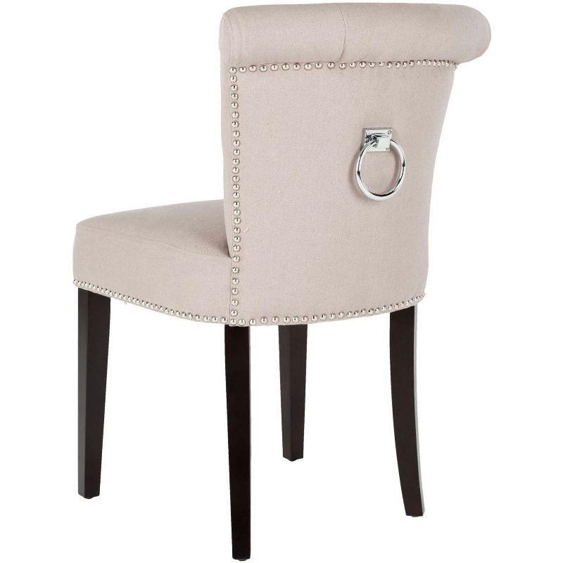 Sinclair 21''H Ring Chair (Set of 2) with Silver Nail Heads  - Safavieh