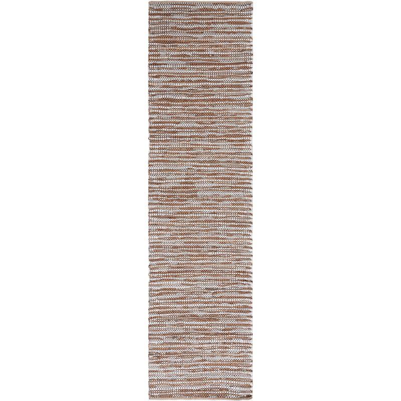 Vintage Leather VTL205 Hand Woven Runner Rug - Beige/Ivory - 2'3"x9' - Safavieh.